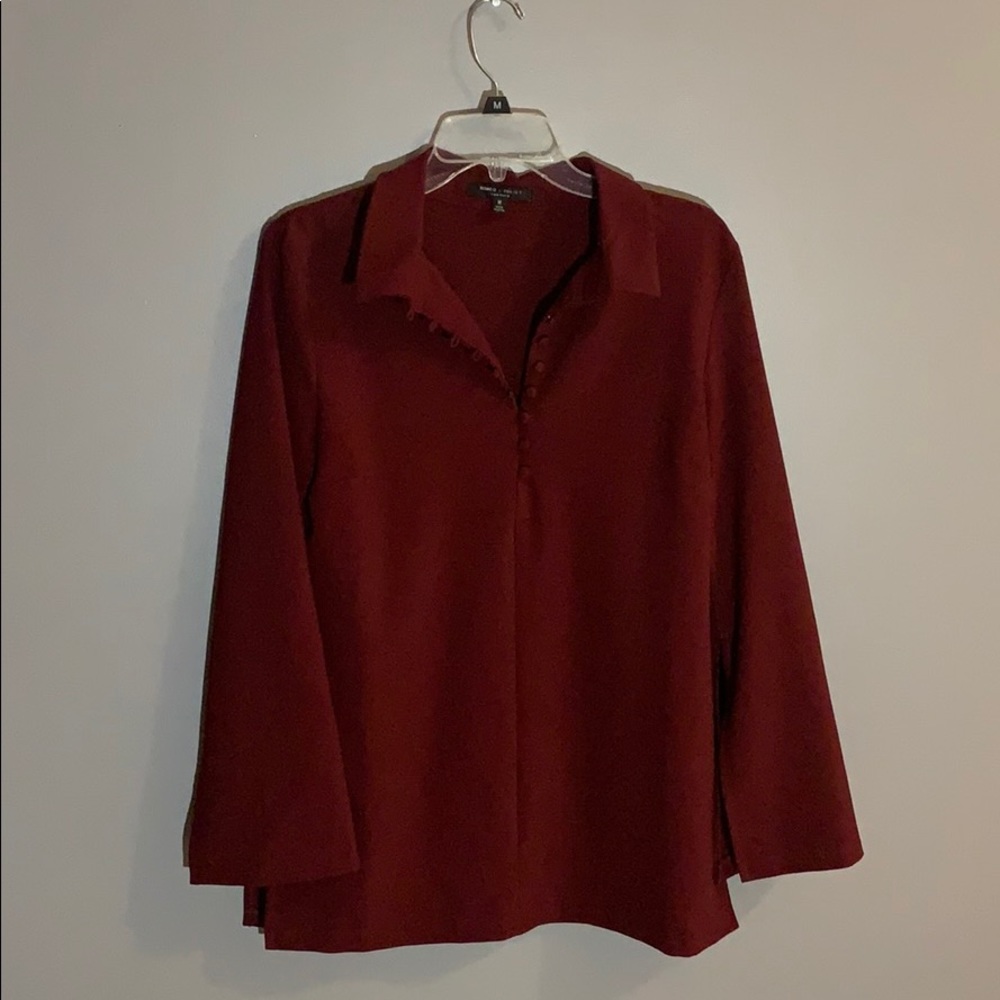 MAROON TUNIC WORN ONCE
